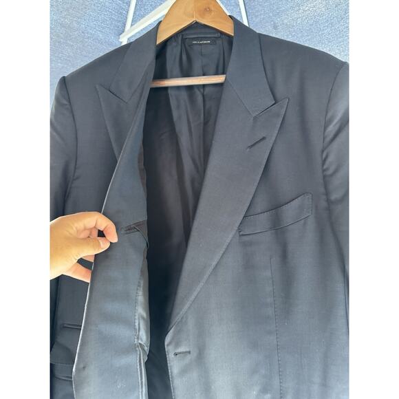Tom Ford Navy Blue Suit Jacket Tailored To Size 58/47 Chest US - Picture 7 of 10